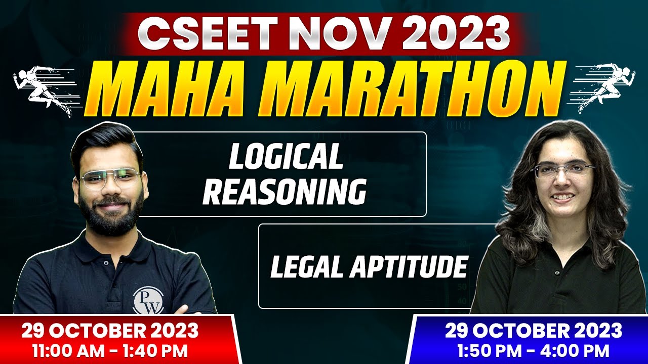 Logical Reasoning & Legal Aptitude Maha Marathon 🔥 || CSEET Nov 2023 || CS Wallah by PW