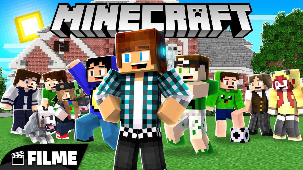 A CASA do YOUTUBERS de MINECRAFT! - FILME