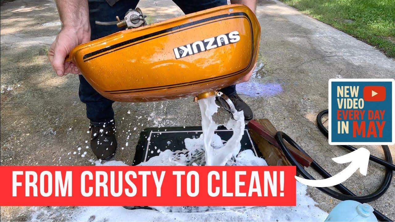 How to Clean a Vintage Motorcycle Gas Tank the Easy Way