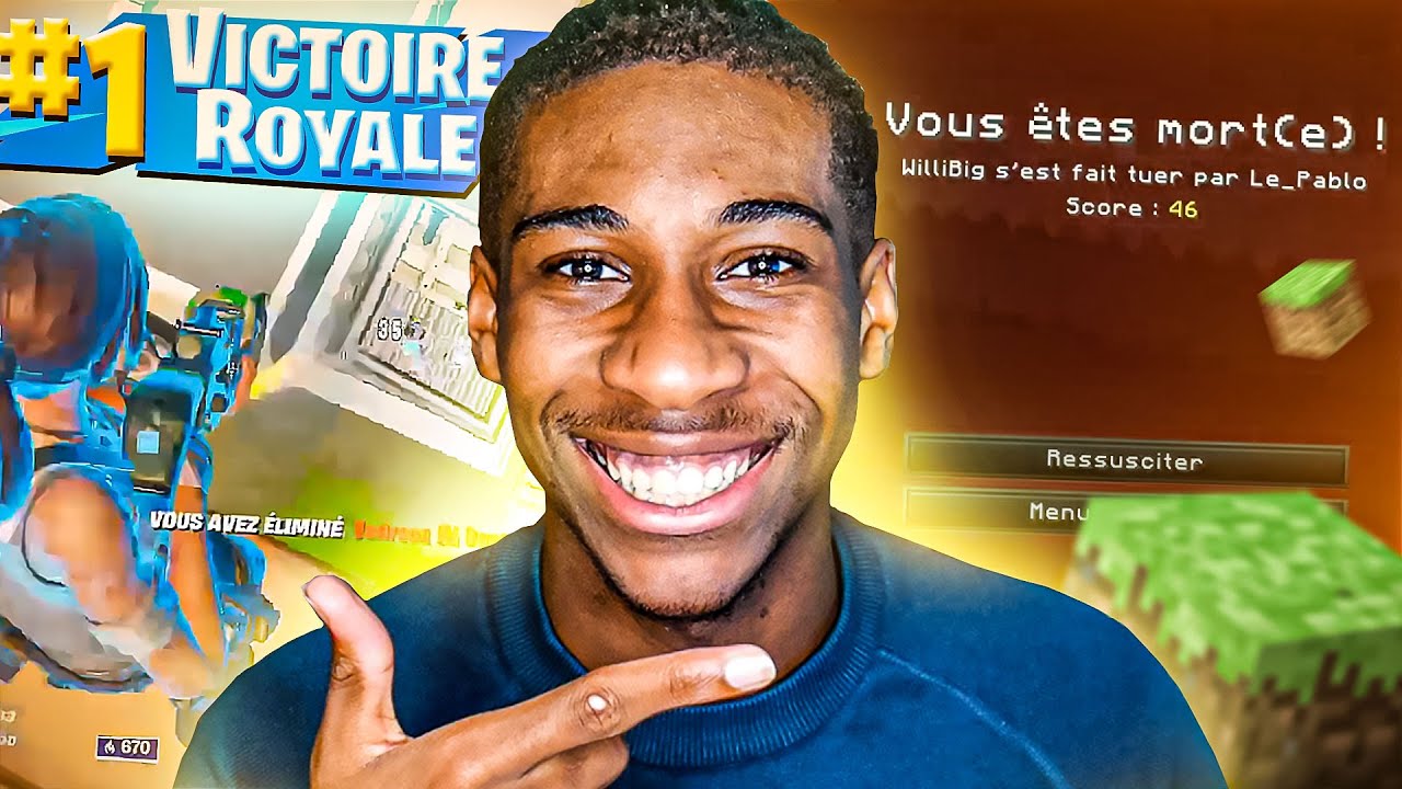 Le d&eacute;but des BEST OF de WillBig... (Fortnite, Minecraft)