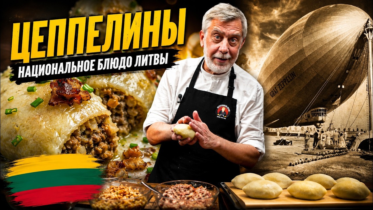 Цеппелины ⭐ Почему Литовцы едят дирижабли? Три начинки, три соуса
