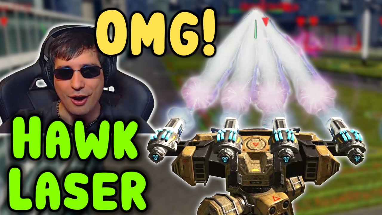 OMG! 4X HAWK LASER BEHEMOTH Skirmish Gameplay - War Robots WR