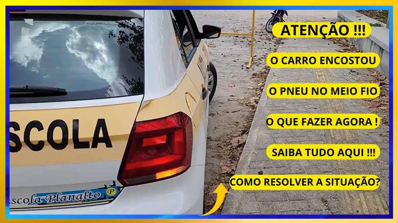 COMO CORRIGIR A BALIZA SE O PNEU TRASEIRO ENCOSTAR NO MEIO FIO?