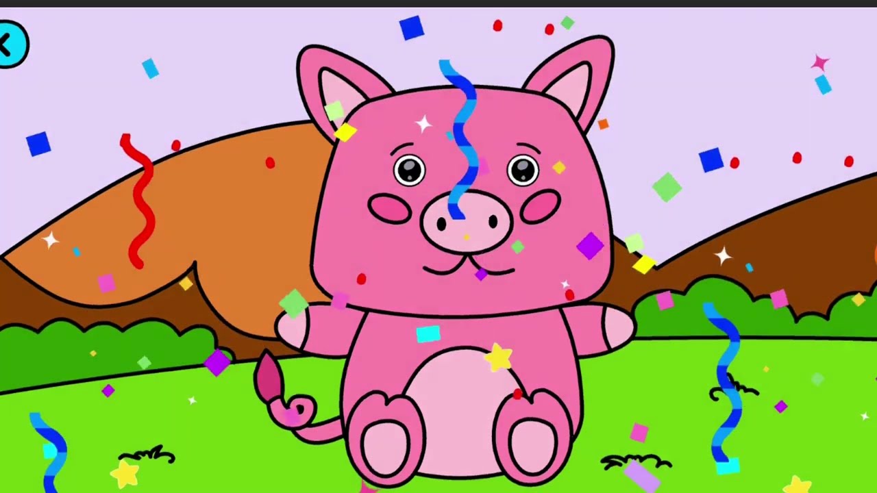 A cute pig color making video with Kidz channel || #kidspainting #Learning #artlearning #painting