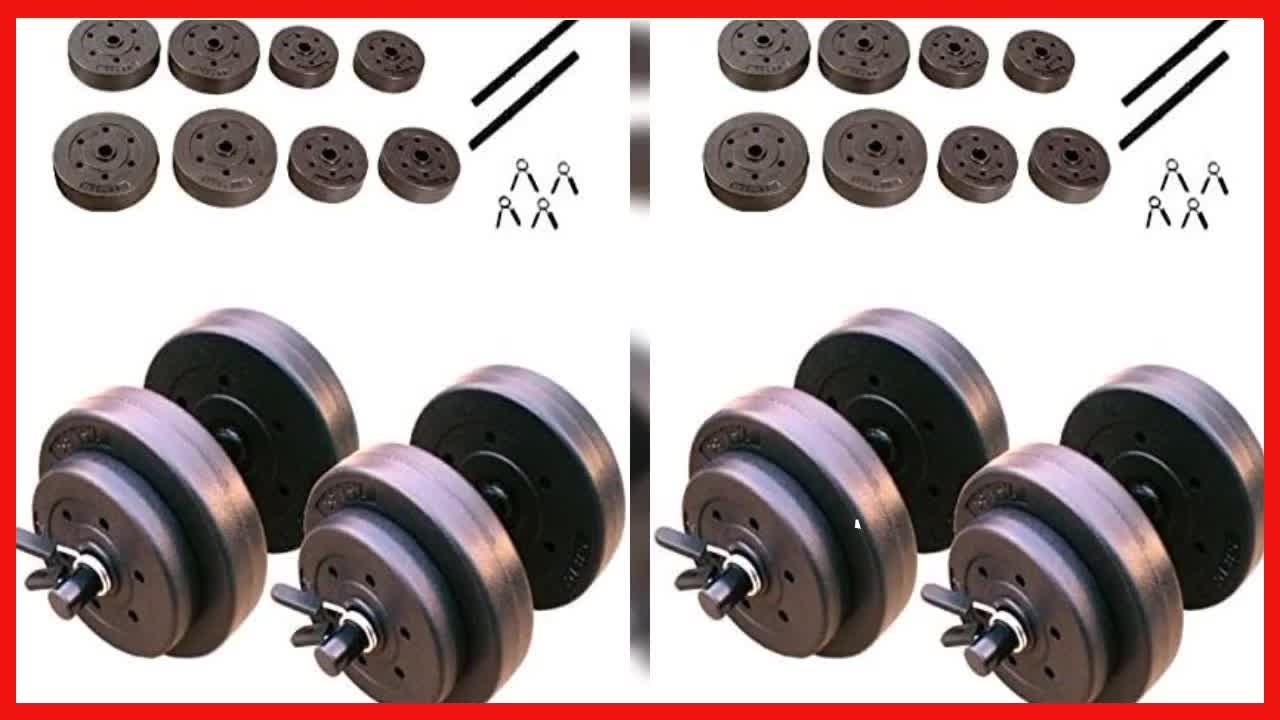 40 lb Adjustable Cement Dumbbell Set: Affordable, Durable, and Perfect for Home Workouts
