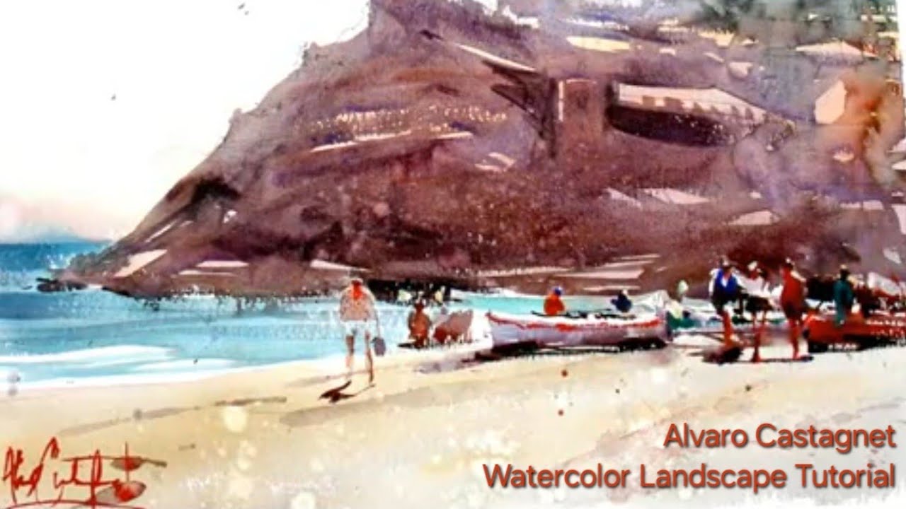 Alvaro Castagnet Watercolor Landscape Painting Demo - A Part of EPC Course