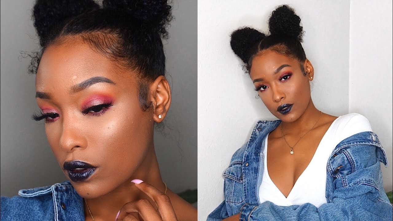 Bold AF Makeup Look! | Black Lipstick  | FabulousBre