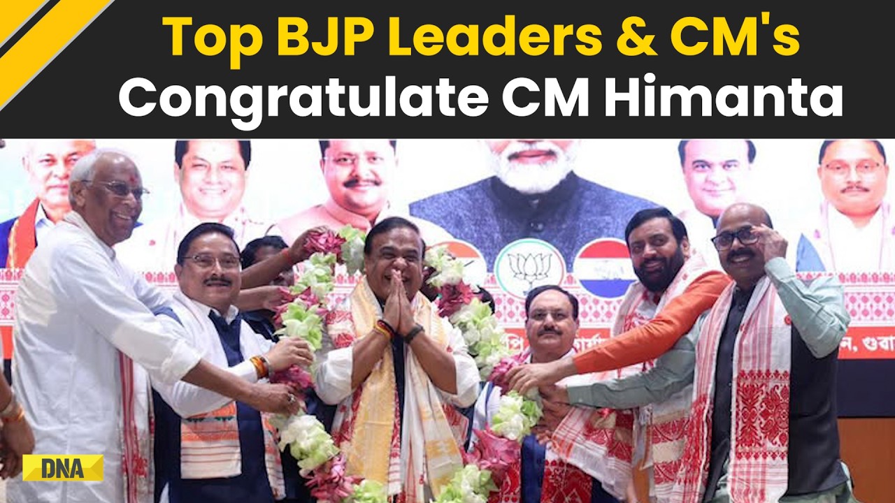 Assam CM Oath: Top BJP Leaders Congratulate Himanta Biswa Sarma On Swearing-In