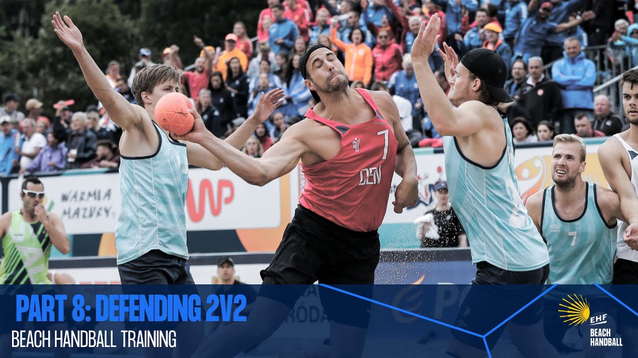 Beach handball training part 8: Defending 2v2