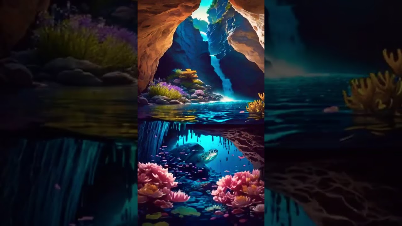 Eternal Wanderer #calmingnature #seaturtle #serenity #beautifulscenery