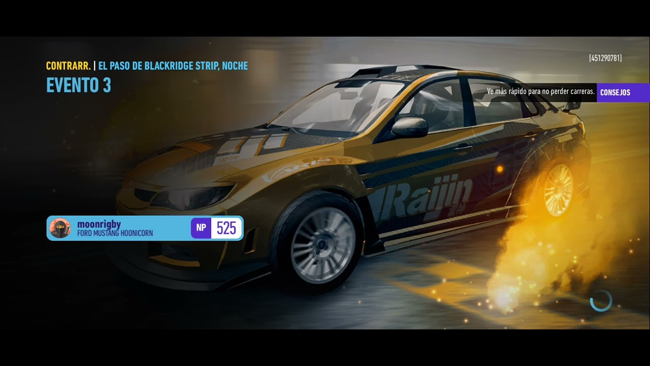 Jugando NFS No Limits 