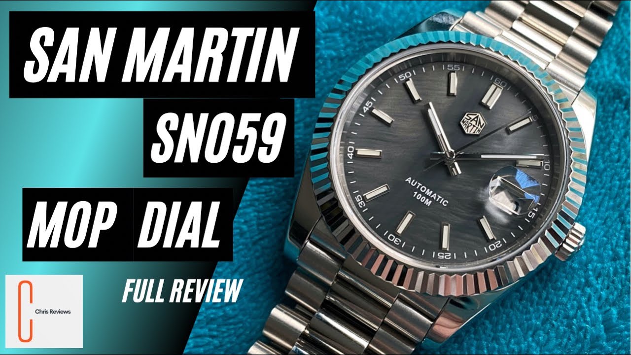 San Martin MOP Dial DJ Homage watch SN059. Full Review. Drop Dead Gorgeous!