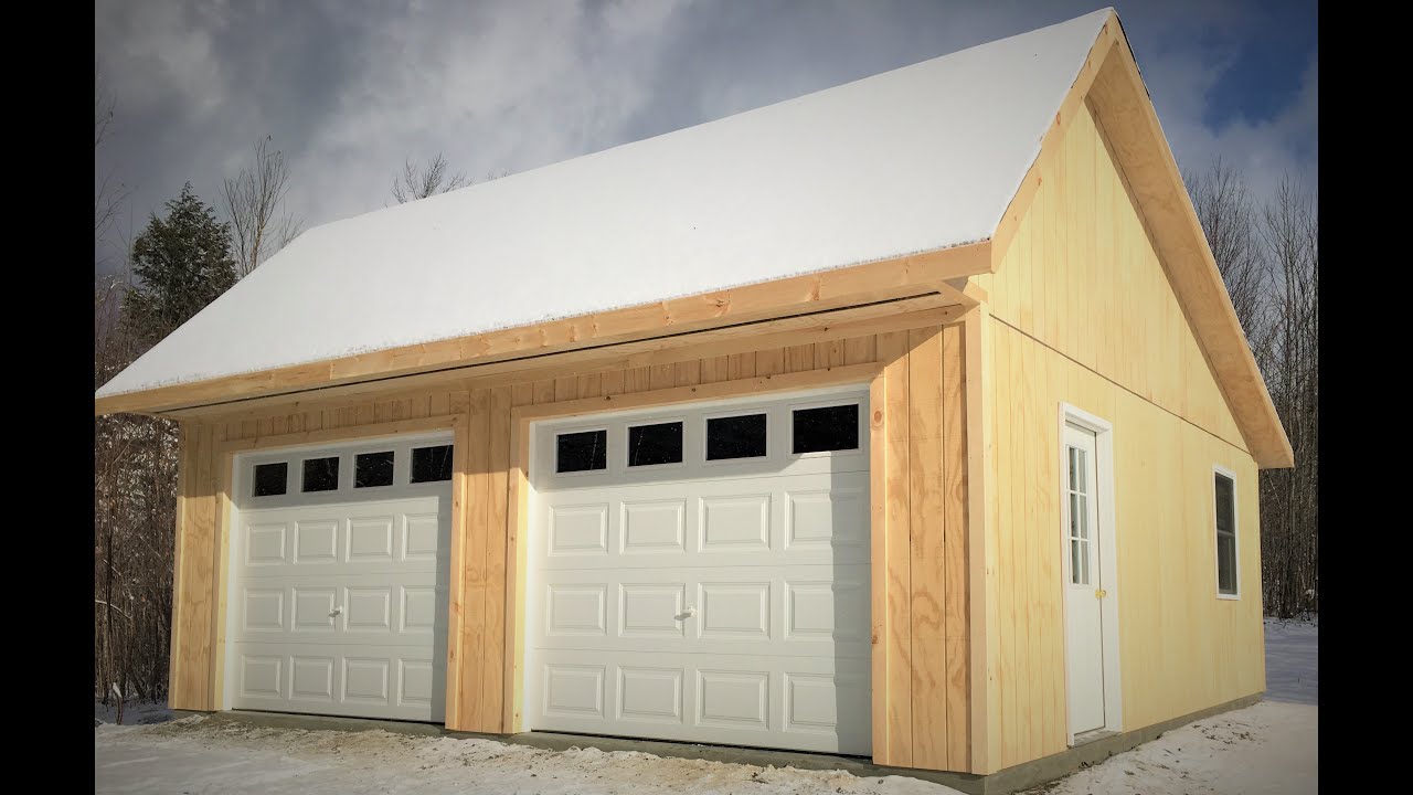 Salt box style garage part 4