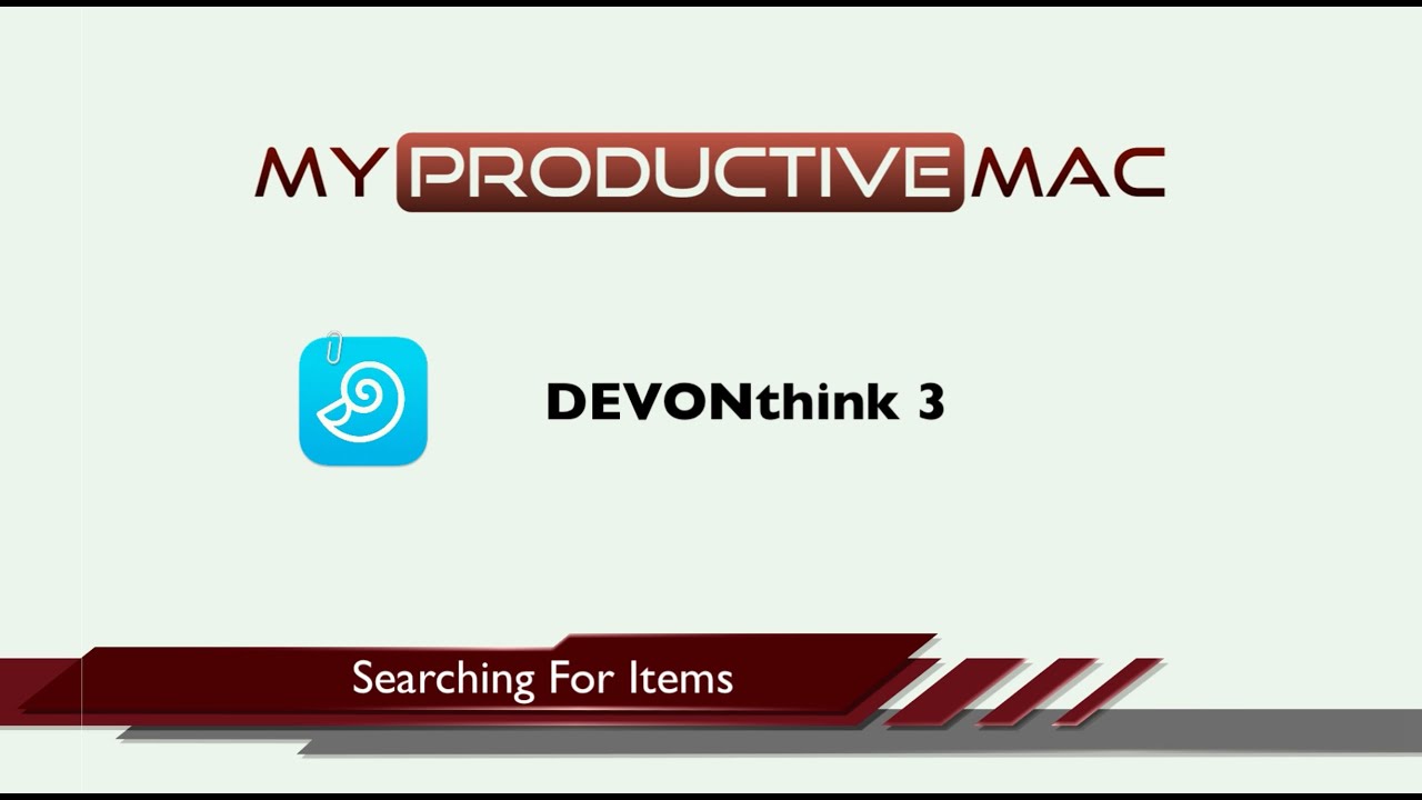 Searching with DEVONthink