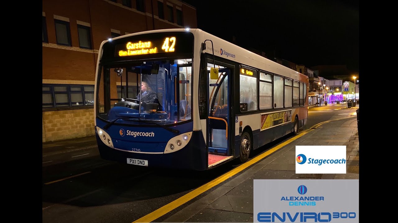 [Stagecoach Cumbria & North Lancashire: 42 to Lancaster] Alexander Dennis Enviro300 (27745/PX11DND)