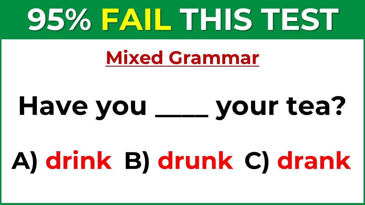 English Quiz Challenge: Only 5% Can Score 100%