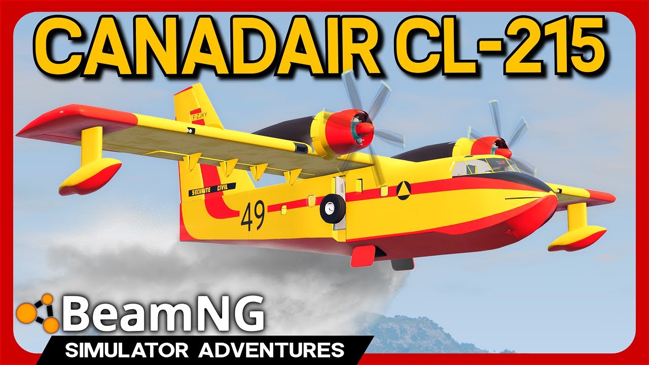 Firefighting Plane in BeamNG!✈️🔥Canadair CL-215 Mod