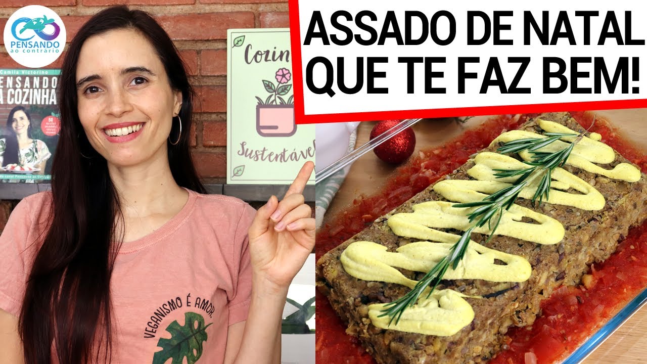 SUBSTITUA O PERU DE NATAL PELO MEU ASSADO VEGANO SUPER RICO EM PROTEÍNAS (TE FAZ BEM!)
