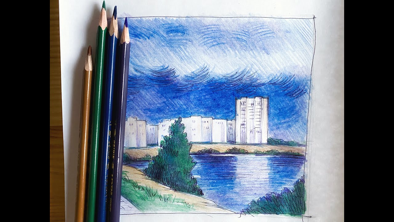 Скетч в окне / Урок рисования