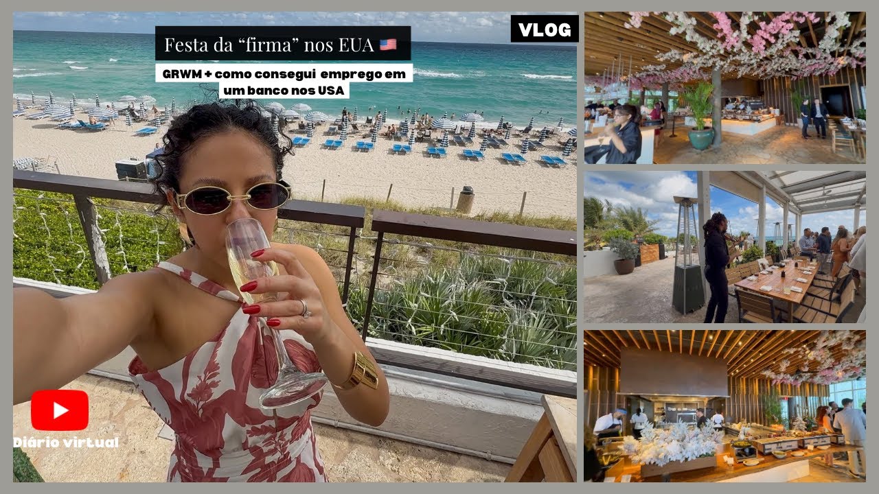 Festa da “firma” nos EUA 🇺🇸 GRWM + como consegui emprego em um banco nos USA