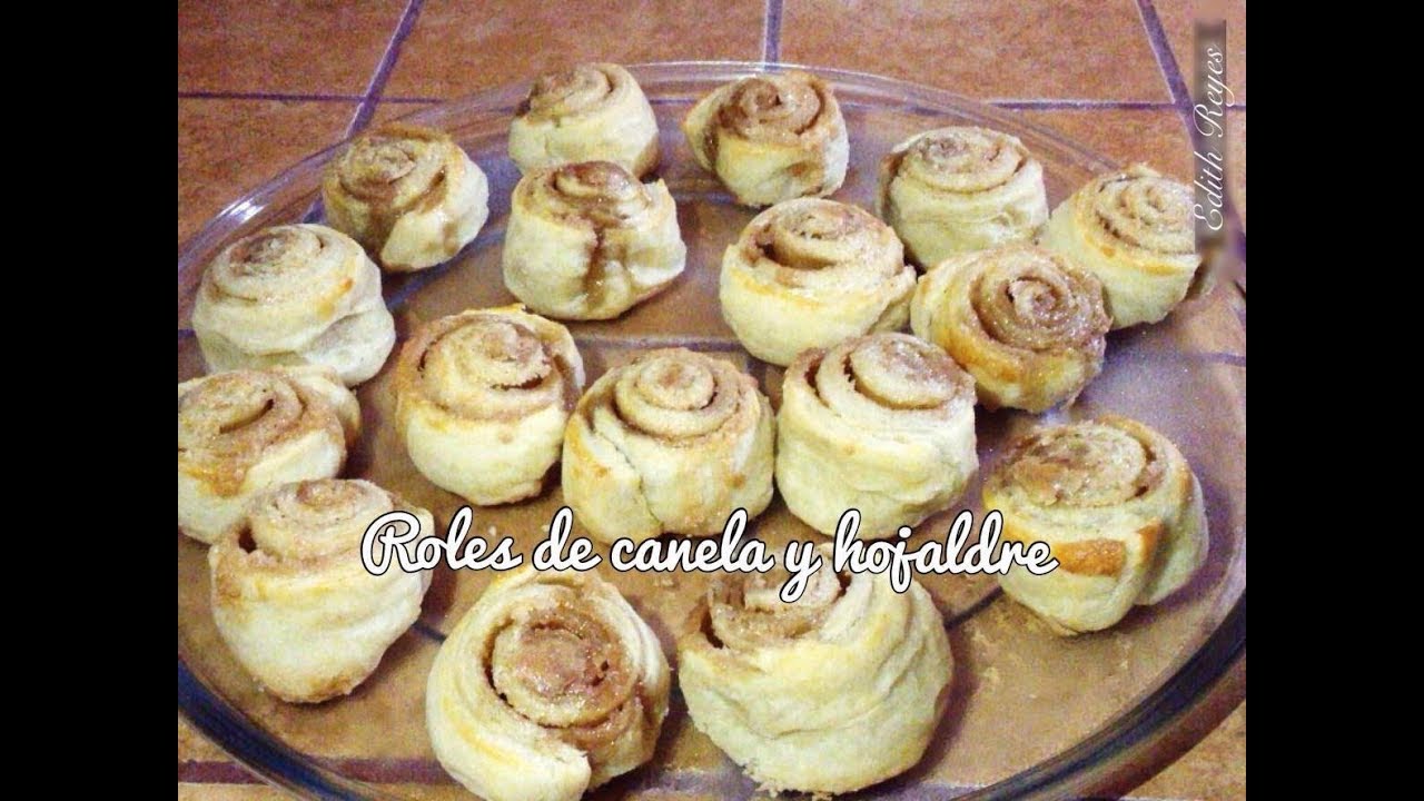 Roles de canela con hojaldre /Súper Fácil