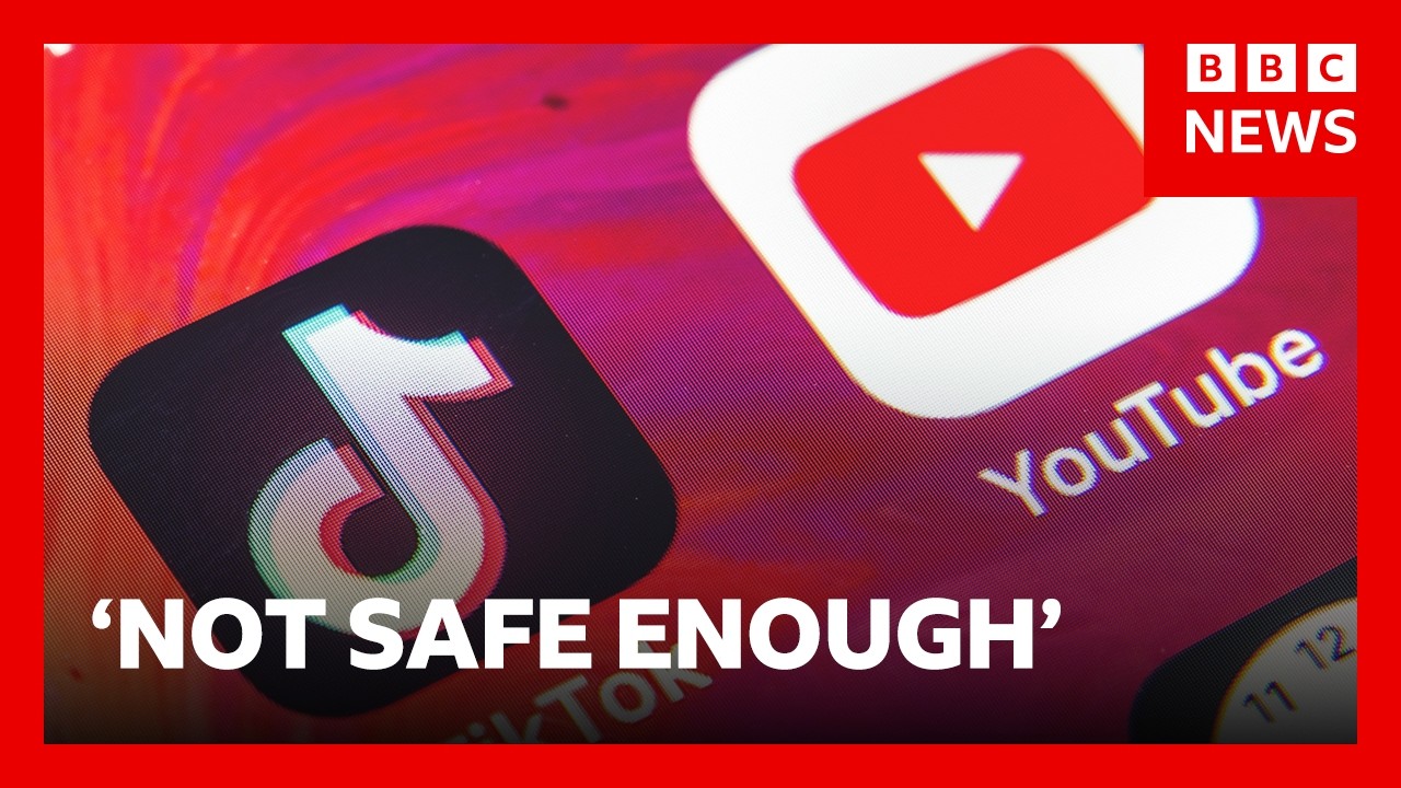 TikTok and YouTube 'not safe enough' for kids says Ofcom | BBC News