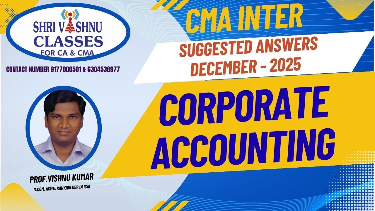 Corporate Accounting   Suggested Answers December 2025