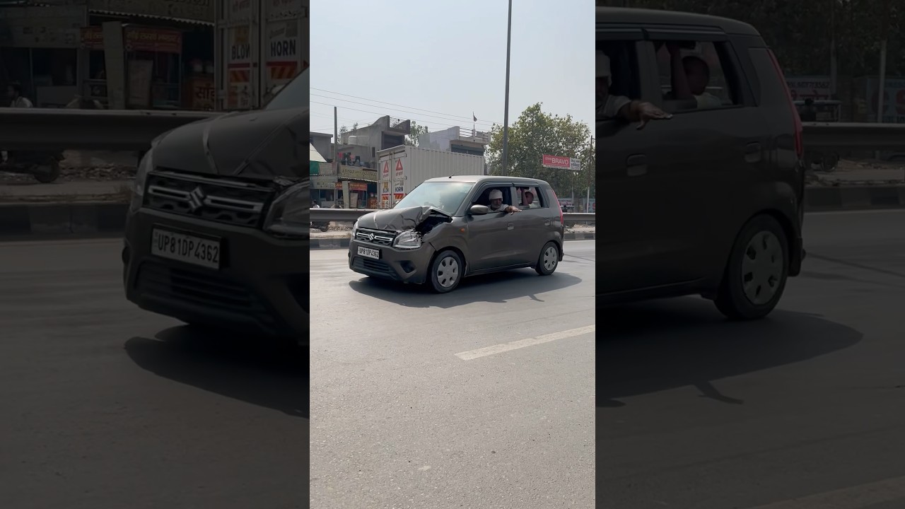 Swift против WagonR 🔥🥵Жёсткое столкновение двух автомобилей Maruti