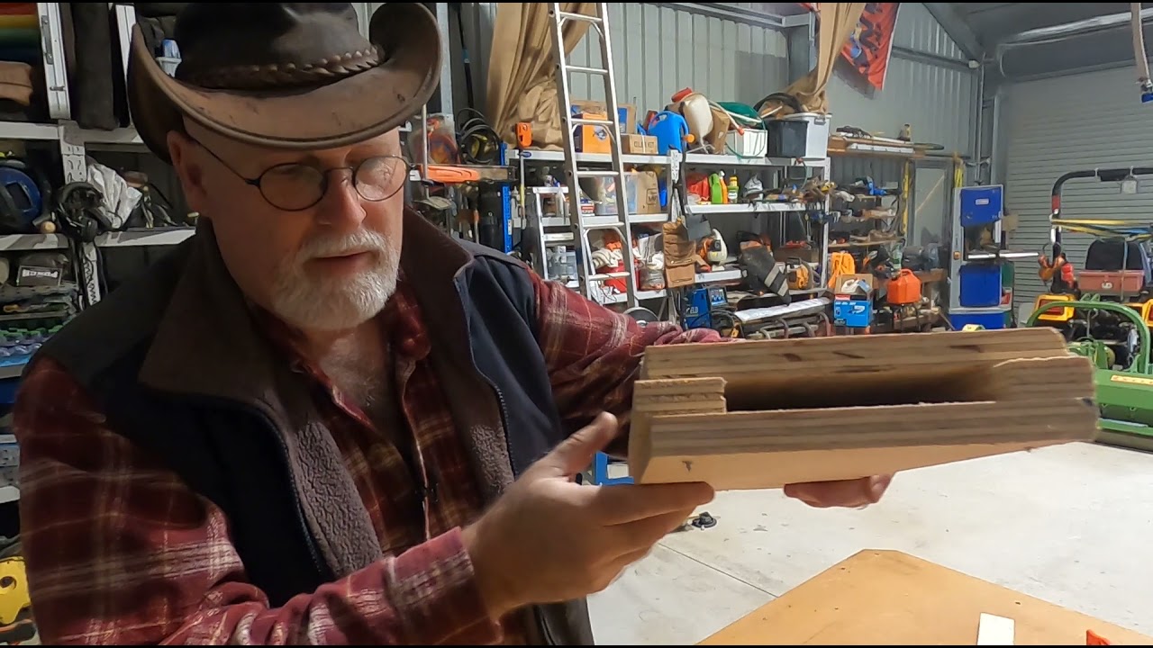 Chainsaw holster for tractor. DIY, home made holder for chainsaw.