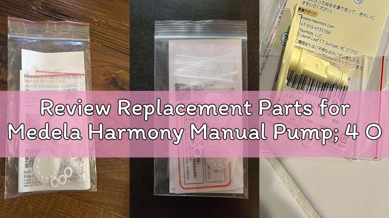 Review Replacement Parts for Medela Harmony Manual Pump; 4 O-Rings, 2 Membranes by Maymom