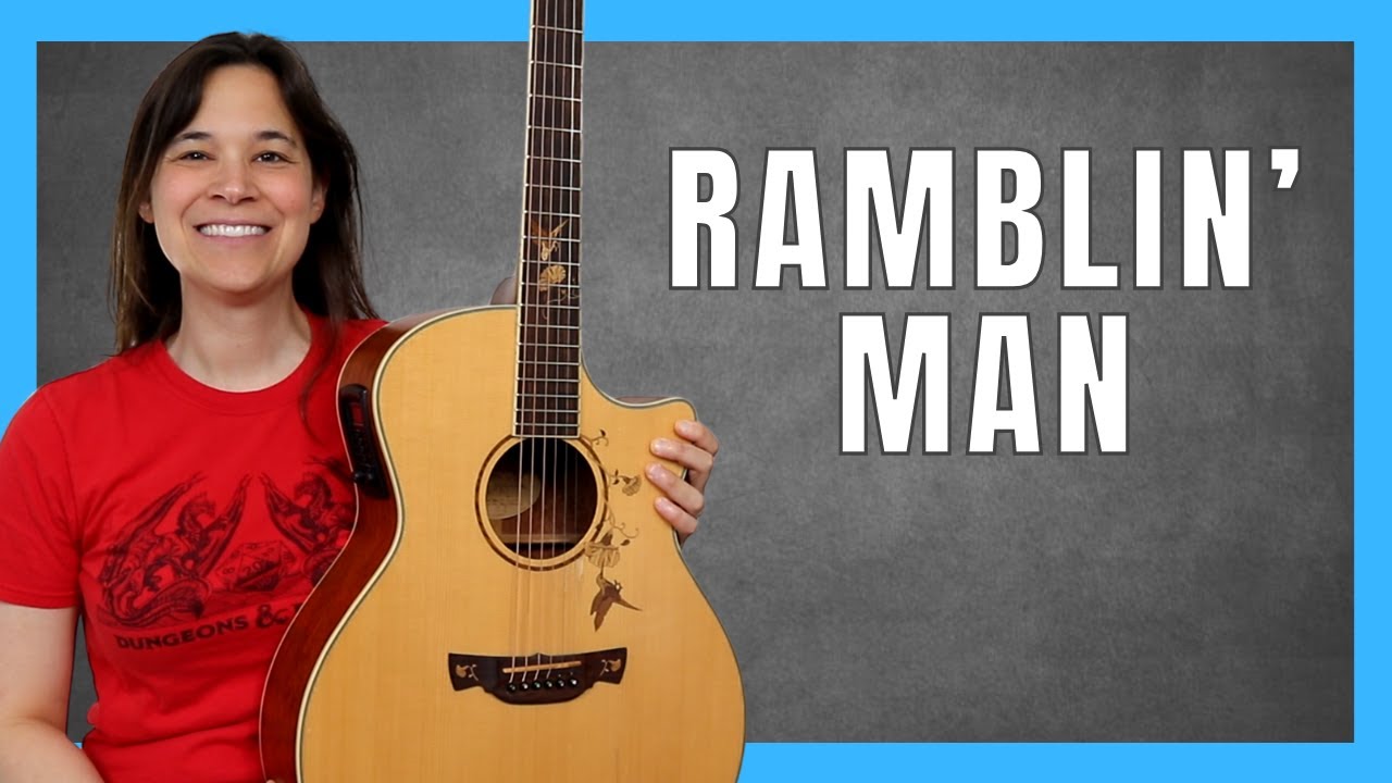 Урок игры на гитаре Ramblin' Man