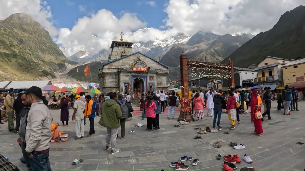 pt-6 Kedarnath Dham Evening Aarti & Morning View | Langar, Bhimshila, Bhairav Baba Darshan
