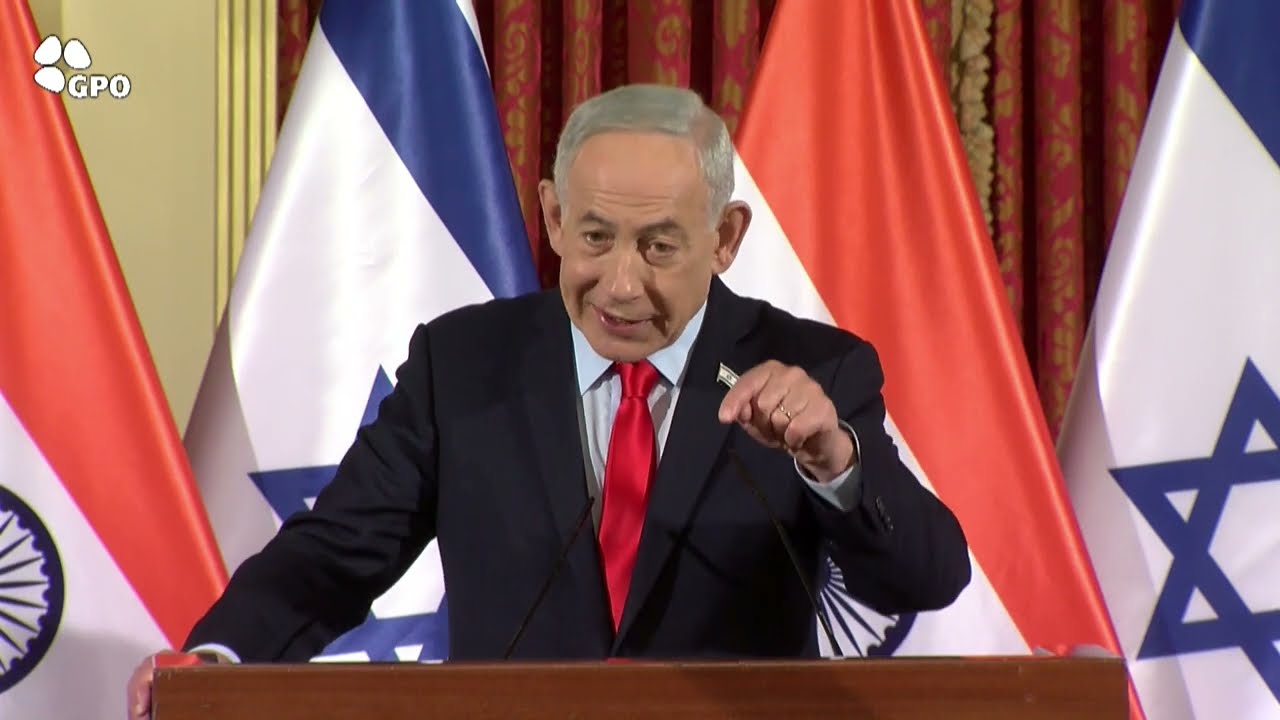 הצהרת ראש הממשלה בנימין נתניהו לצד ראש ממשלת הודו נרנדרה מודי