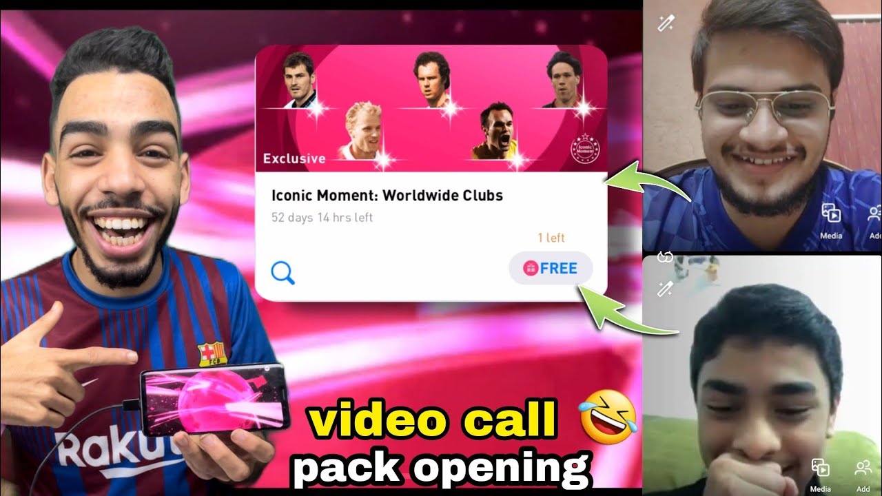 SO I VIDEO CALLED MY SUBSCRIBERS AND OPENED THEIR FREE ICONIC PACK TO GET THEIR REACTIONS 😂
