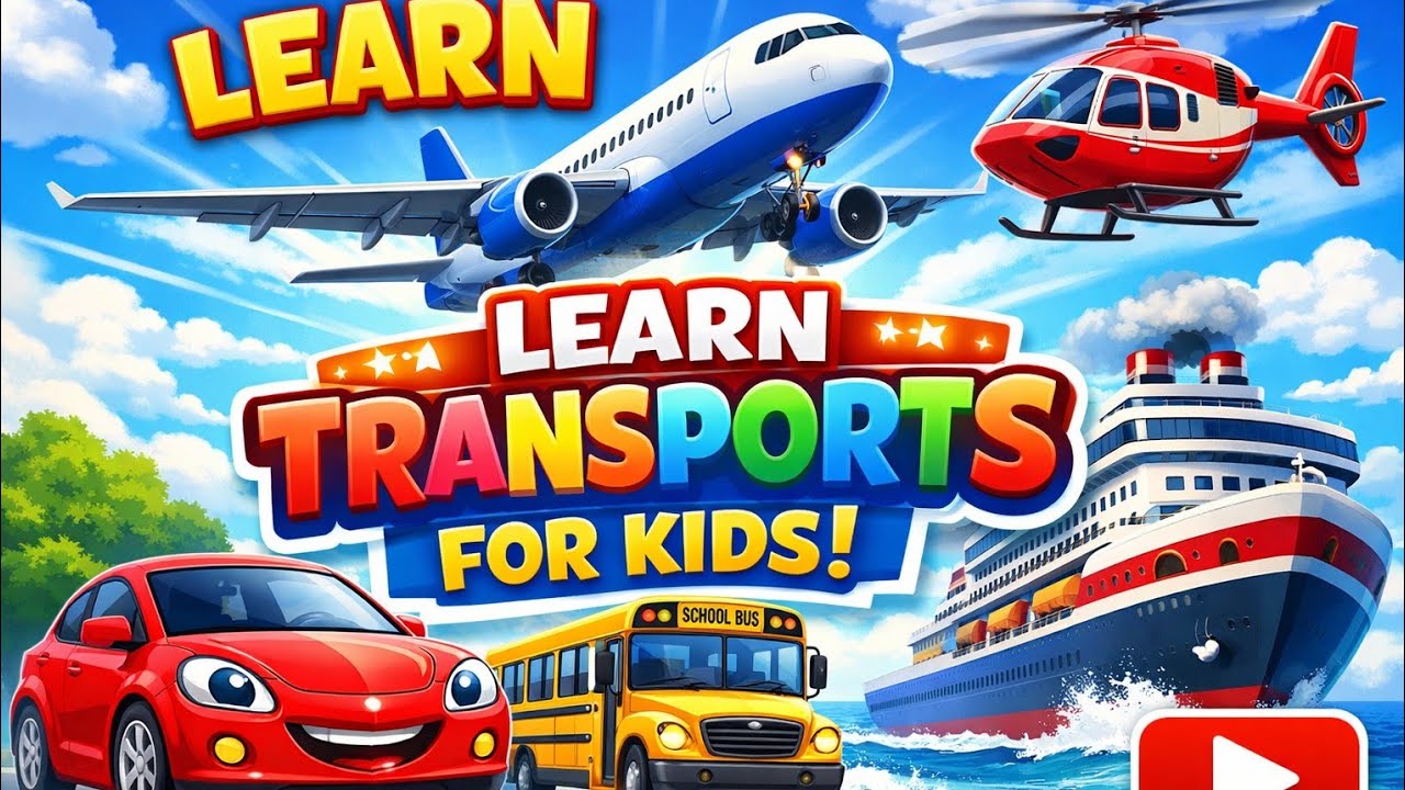 Modes of Transport for Kids 🚗✈️🚢 | Learn Vehicles for Toddlers