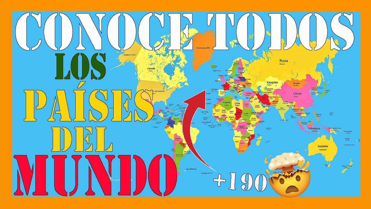 ✅✅✅TODOS los PA&Iacute;SES y capitales del MUNDO - MAPA pol&iacute;tico del MUNDO