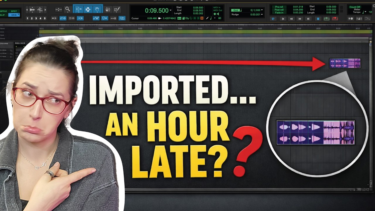 Почему импорт ваших файлов Pro Tools происходит с опозданием на час (и как это исправить)