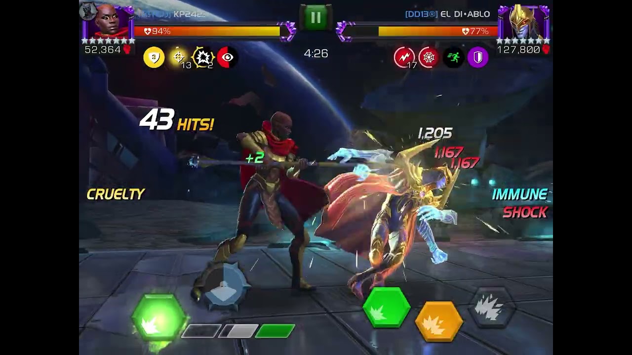 Okoye vs Lumatrix Node 40 Mix Master/Obstinate Charge AW S60 Mcoc