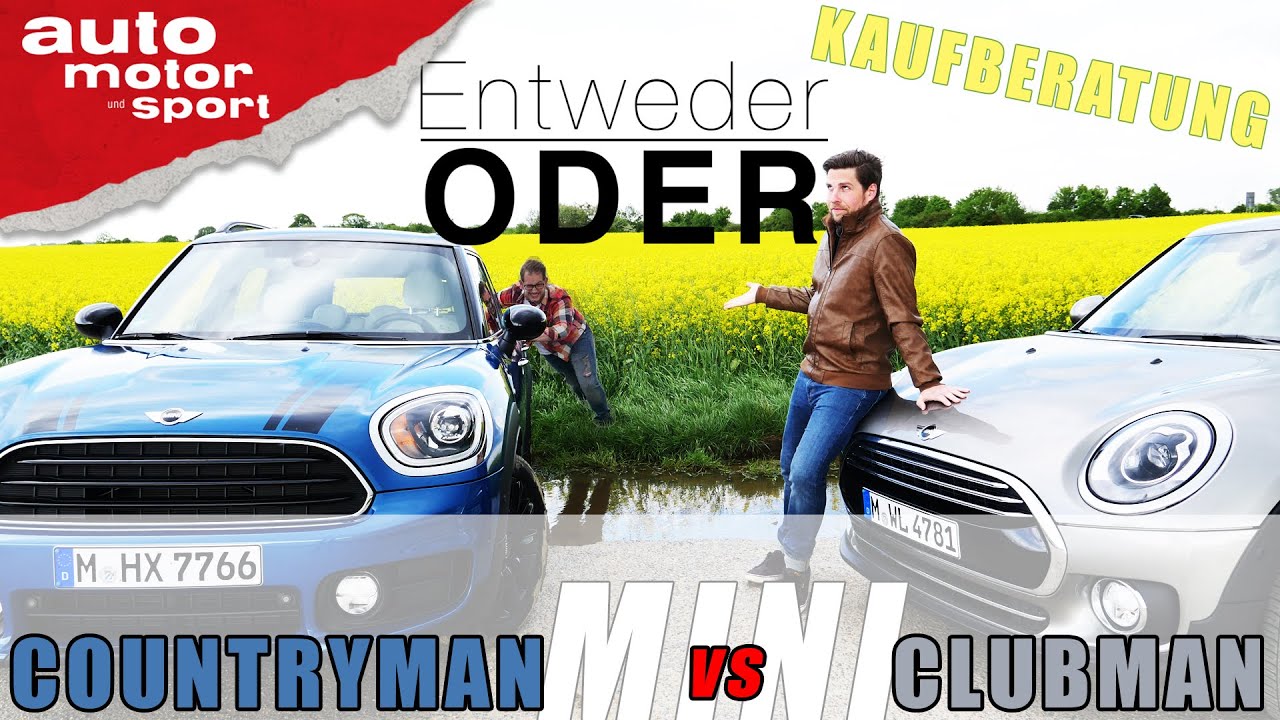 Mini Countryman vs Mini Clubman| Entweder ODER | (Vergleich/Review) auto motor und sport