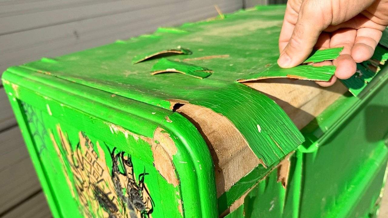 Ep.153 Restoration of UGLY Painted ANTIQUE Dresser