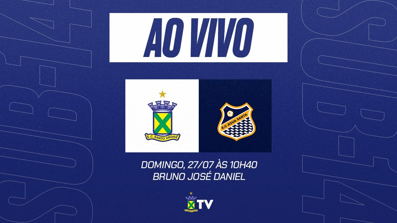 Santo André x Água Santa - Campeonato Paulista Sub-14 (AO VIVO E COM IMAGENS)