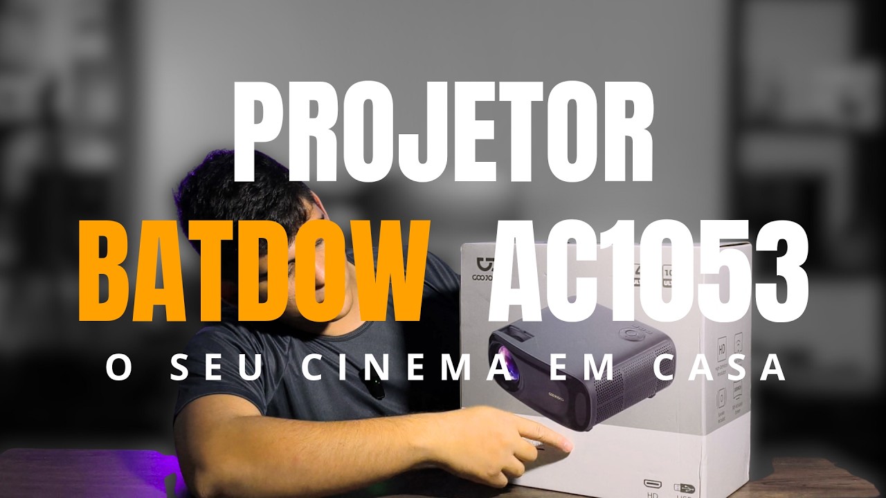 Unboxing do Projetor Batdow AC1053: A Revelação Que Pode Mudar Seu Cinema em Casa!