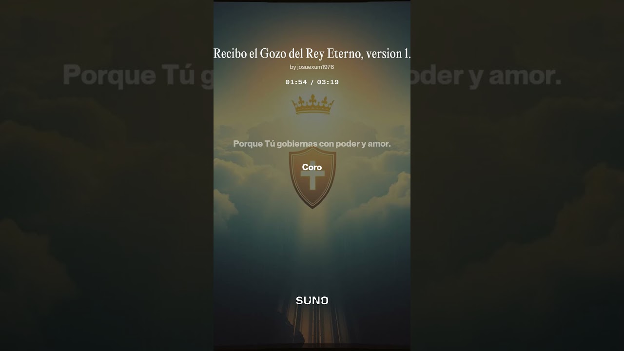 Recibo el gozo del Rey eterno, version 1.