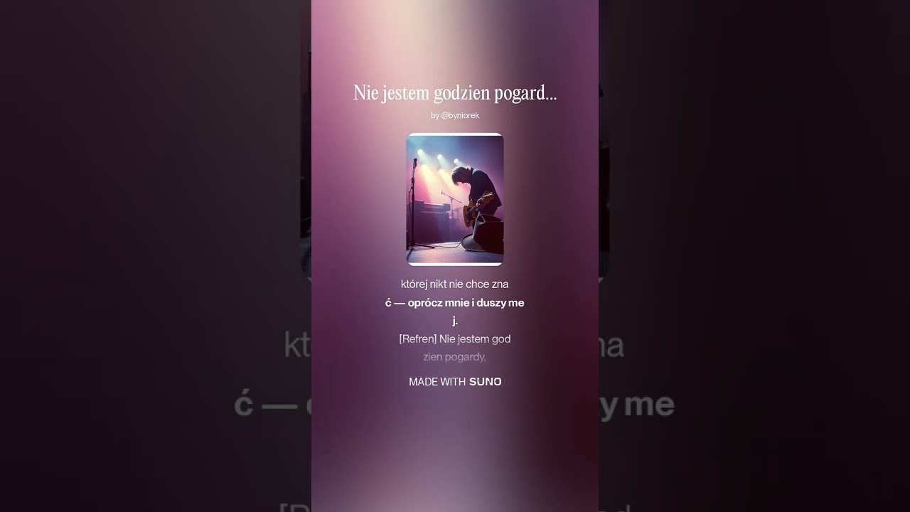 Nie jestem godzien pogardy
