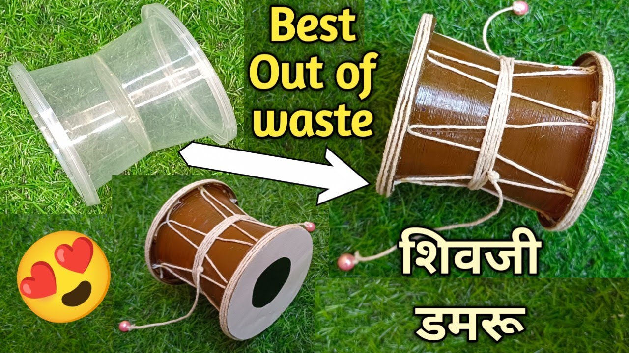 how to make damru / how to make damru from paper Cup / easy damru / handmade damru