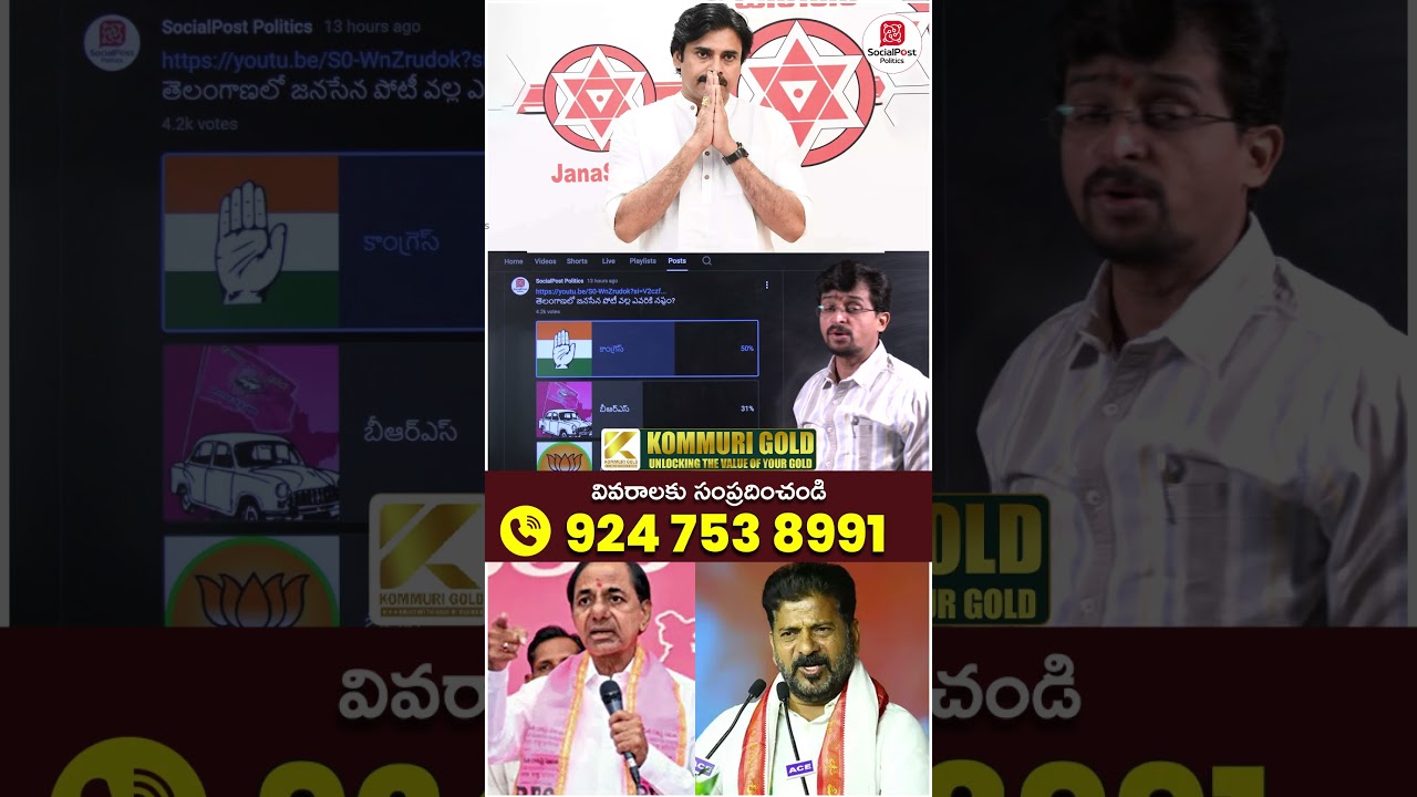 Janasena Contesting in Telangana Municipal Elections | #pawankalyan #kcr #revanthreddy #shorts