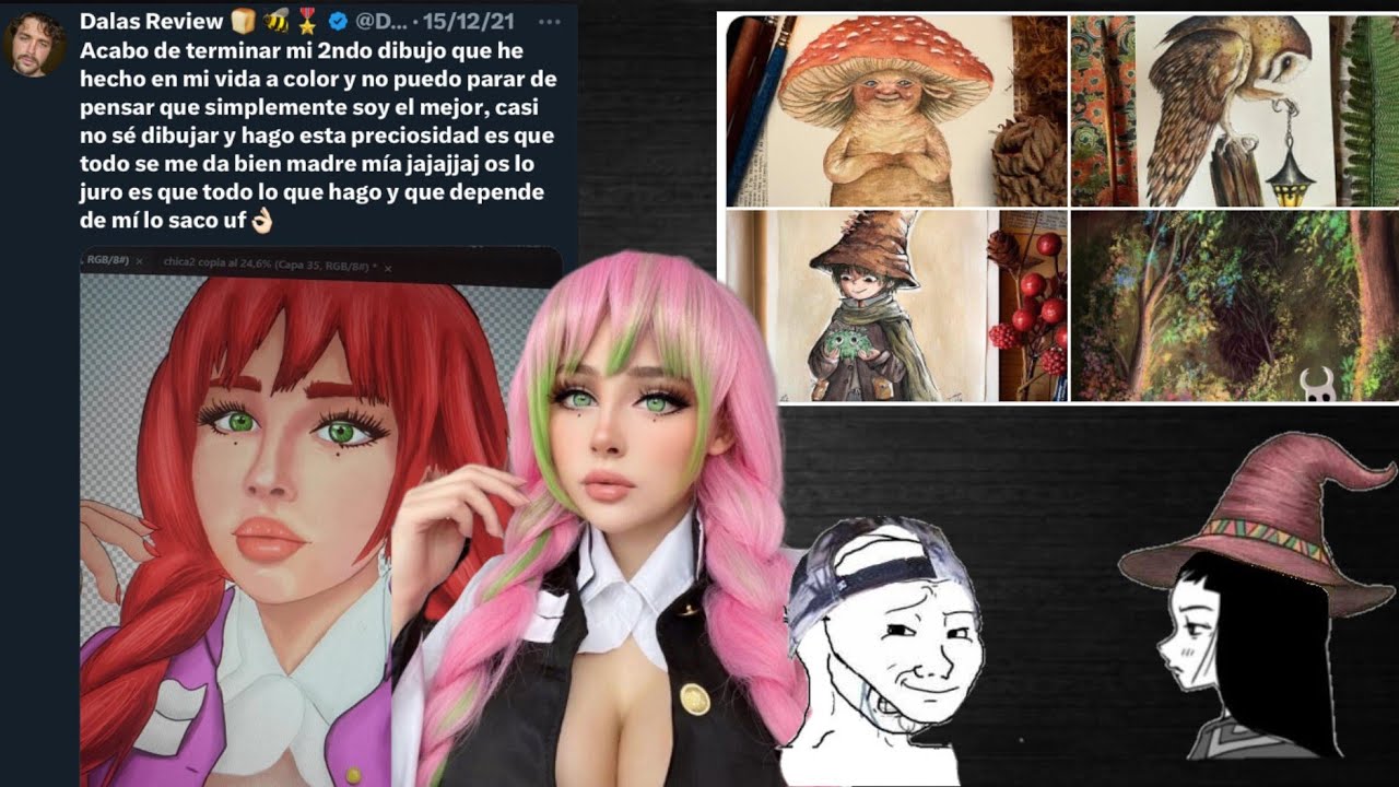 ARTISTA NUMINOSA HUMILLA a DALAS REVIEW con sus DIBUJOS y sus LIBROS en WATTPAD