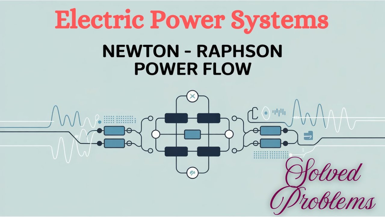 Electric Power Systems | Solved Problems | Newton-Raphson Load Flow Analysis