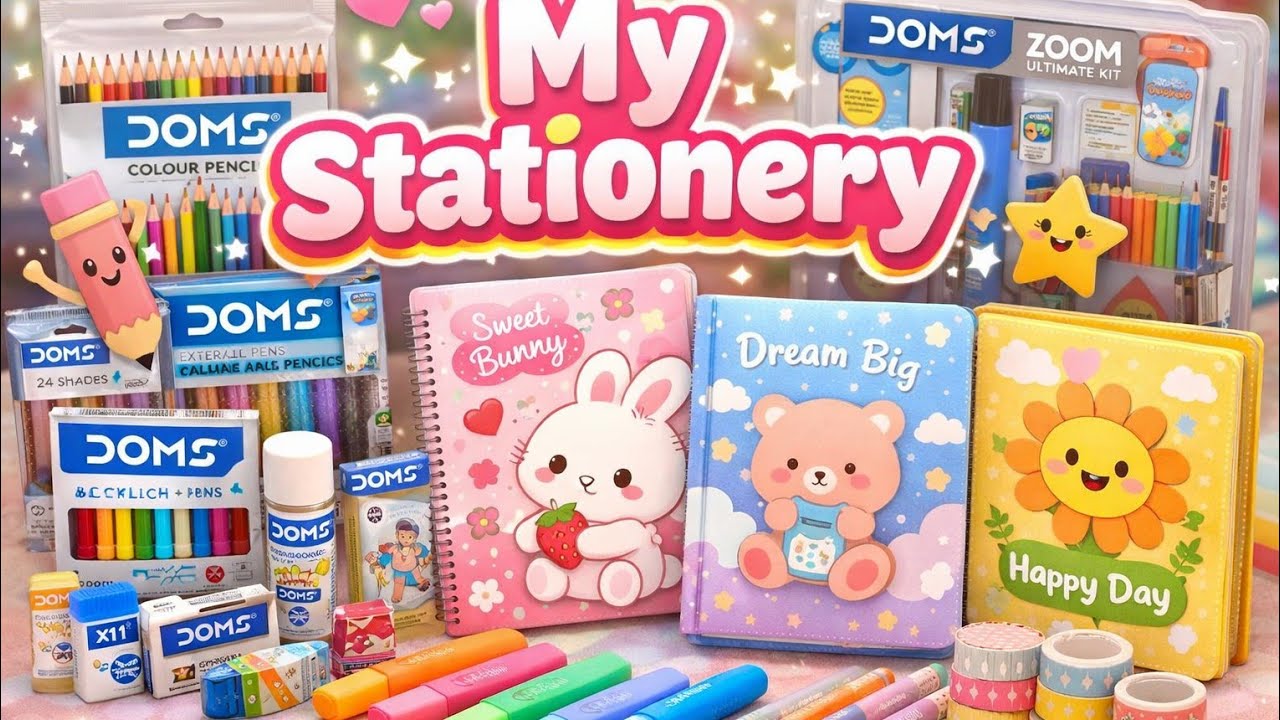 My stationery collection #minivlog #doms #vlog #stationery #cute #diary 