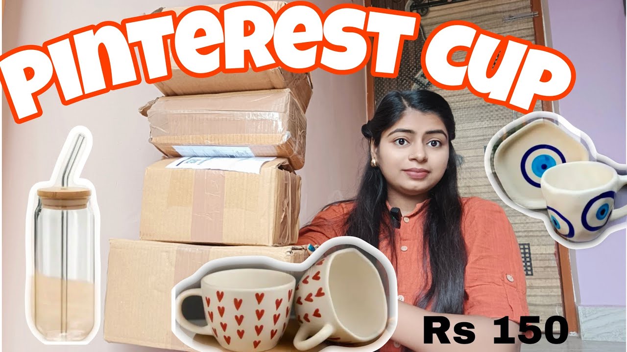 Meesho pintrest Find Cups 😱Under Rs 150 😱😱#astheticcup #pintresetcup 
